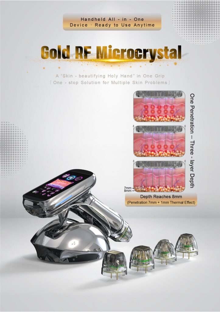 Handheld Gold RF Microcrystal 