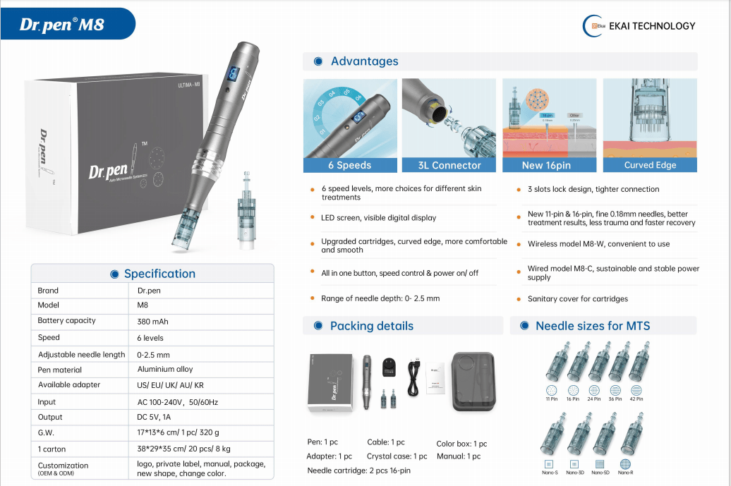 Dr. Pen M8 microneedling pen main product image