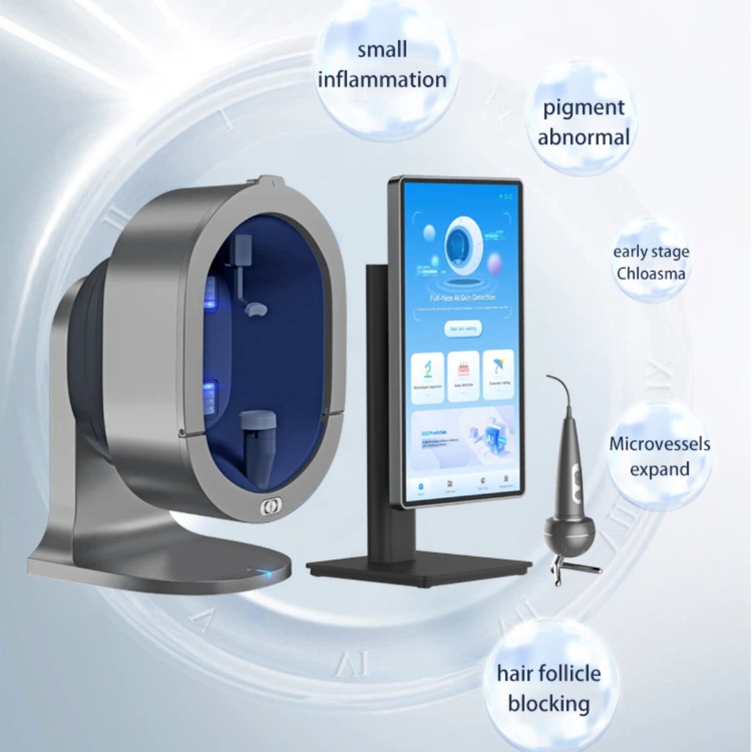 SK-X5-Pro AI skin analysis system highlighting multiple detection modes