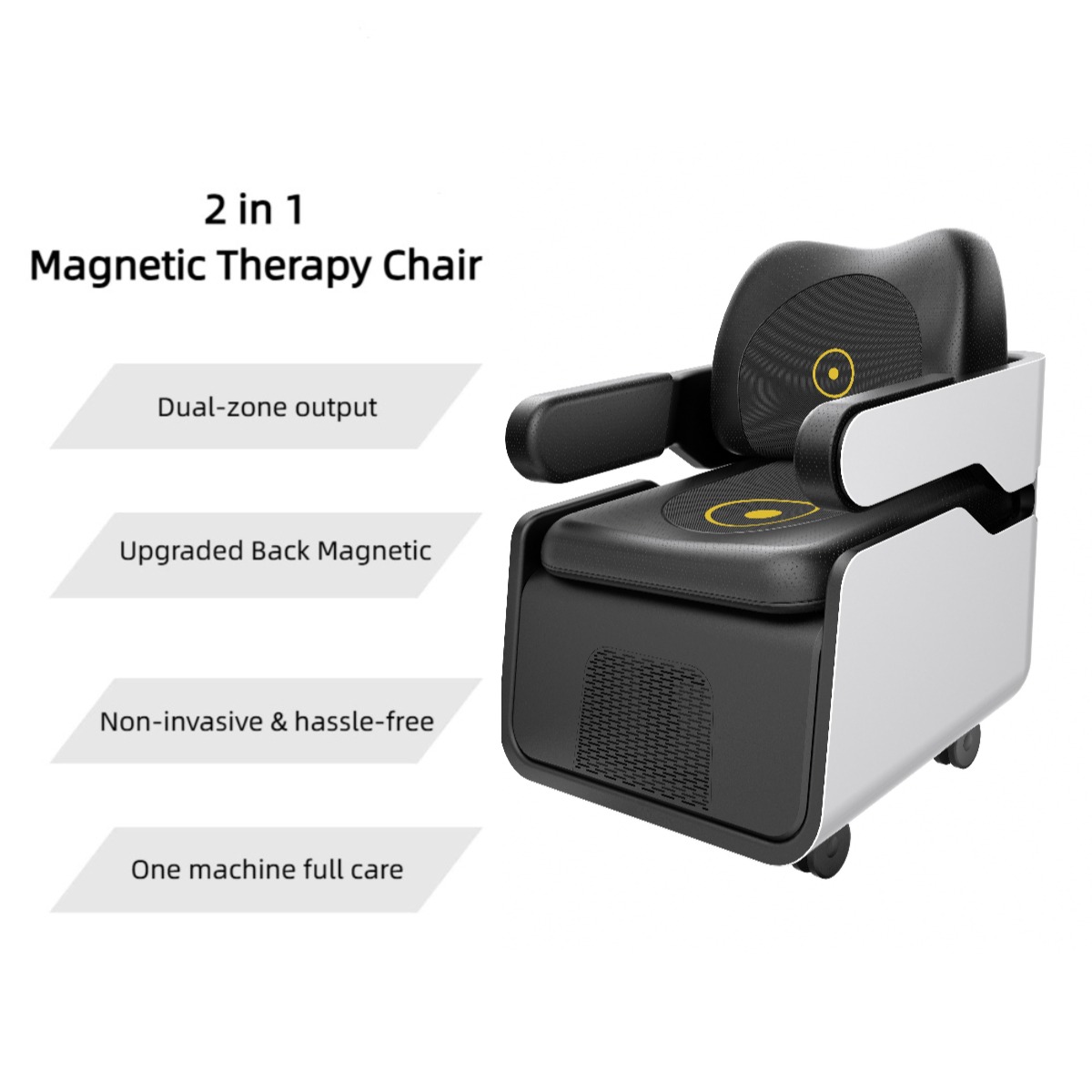Pelvic Floor Magnetic Therapy Chair with Backrest 0-5T Dual Zone — photo 6