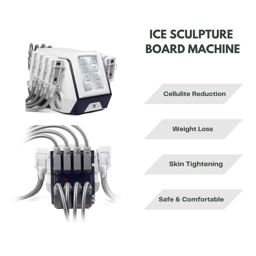 8-Plate Non-Vacuum Cryolipolysis Machine with 8 Independent Channels